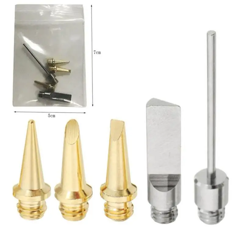 5 Sets Gas Soldering Iron Head Accessories Tip Oblique Flat Cutting Knife Nozzle |
