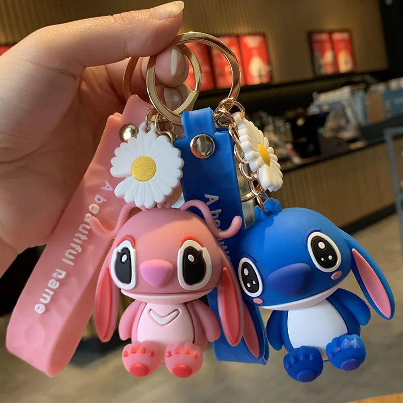 

Stitch doll doll cartoon car keychain creative cute couple bag car pendant gift