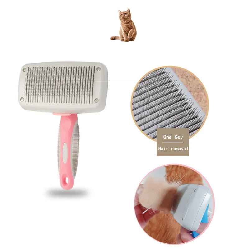 

Cat Self Cleaning Needle Comb Dog Hair Removal Comb Cats Massage Brush for Pet Dogs Hair Cleaner Cleaning and Beauty Products