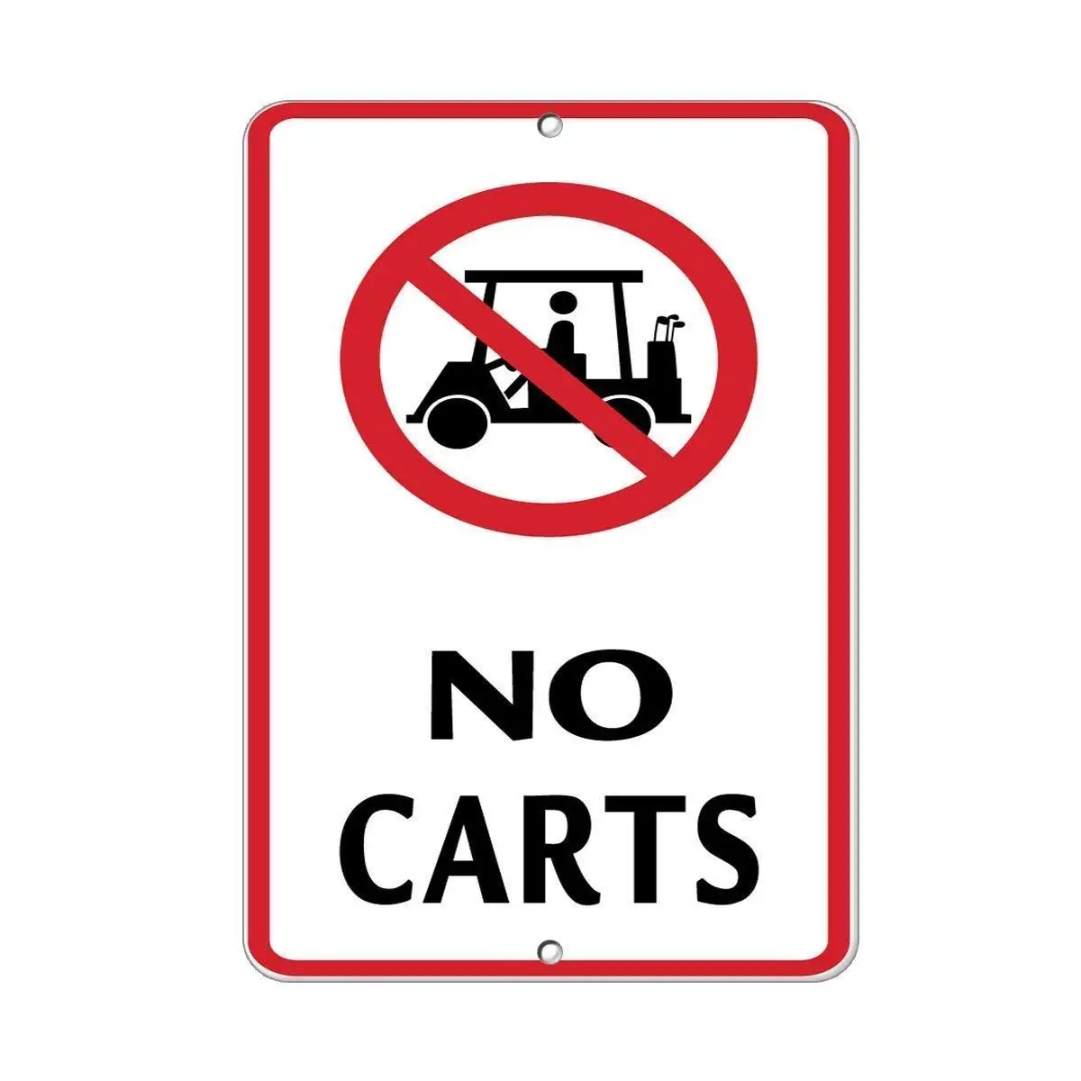 

Tin Sign No Carts with Graphic Activity Sign Golf Metal Sign Golf Cart Sign Sign Man Cave Decor Sign 8x12 inch
