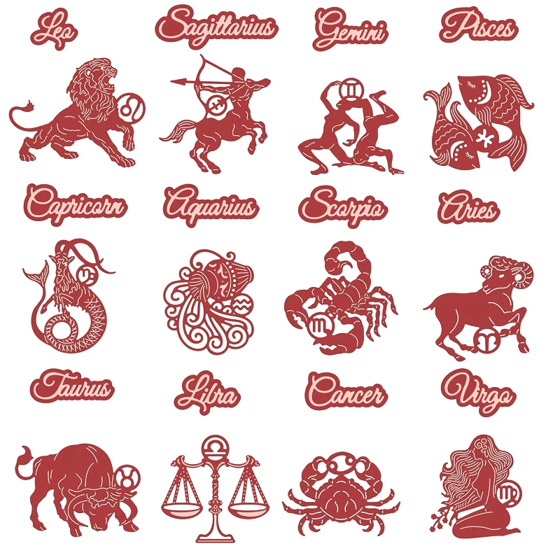 

12 созвездий высечки для изготовления карт 2020 классические созвездия высечки для скрапбукинга металлические высечки