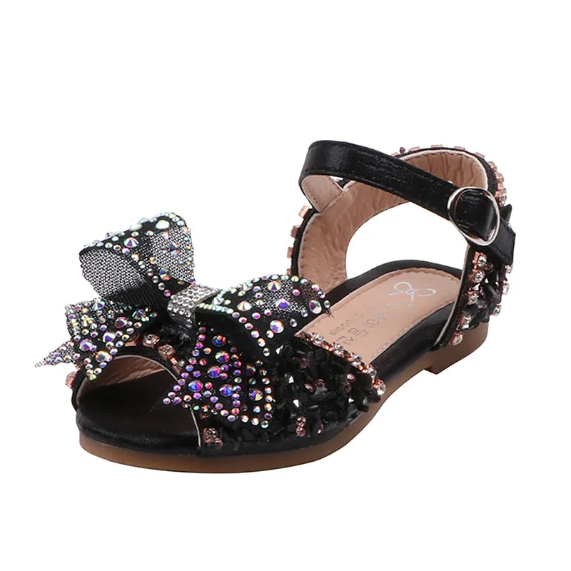 

Girls Big Bowknot Sandals Kids Soft Bottom Beach Non-slip Buckle Strap Sandals 2020 Summer Children Mary Jane Shoes Size 26-36