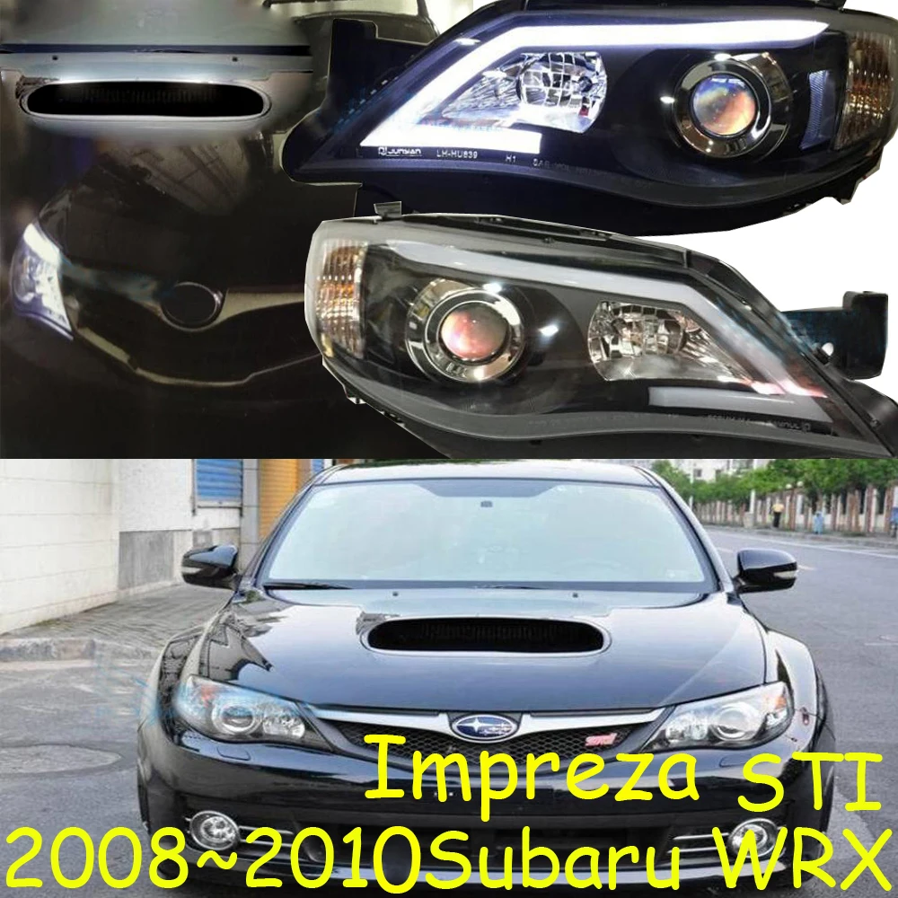 2008~ 2010y автомобильный бупмер головной свет для Subaru Impreza фары WRX STI автомобильные аксессуары светодиодный DRL Противотуманные фары для Impreza WRX фары