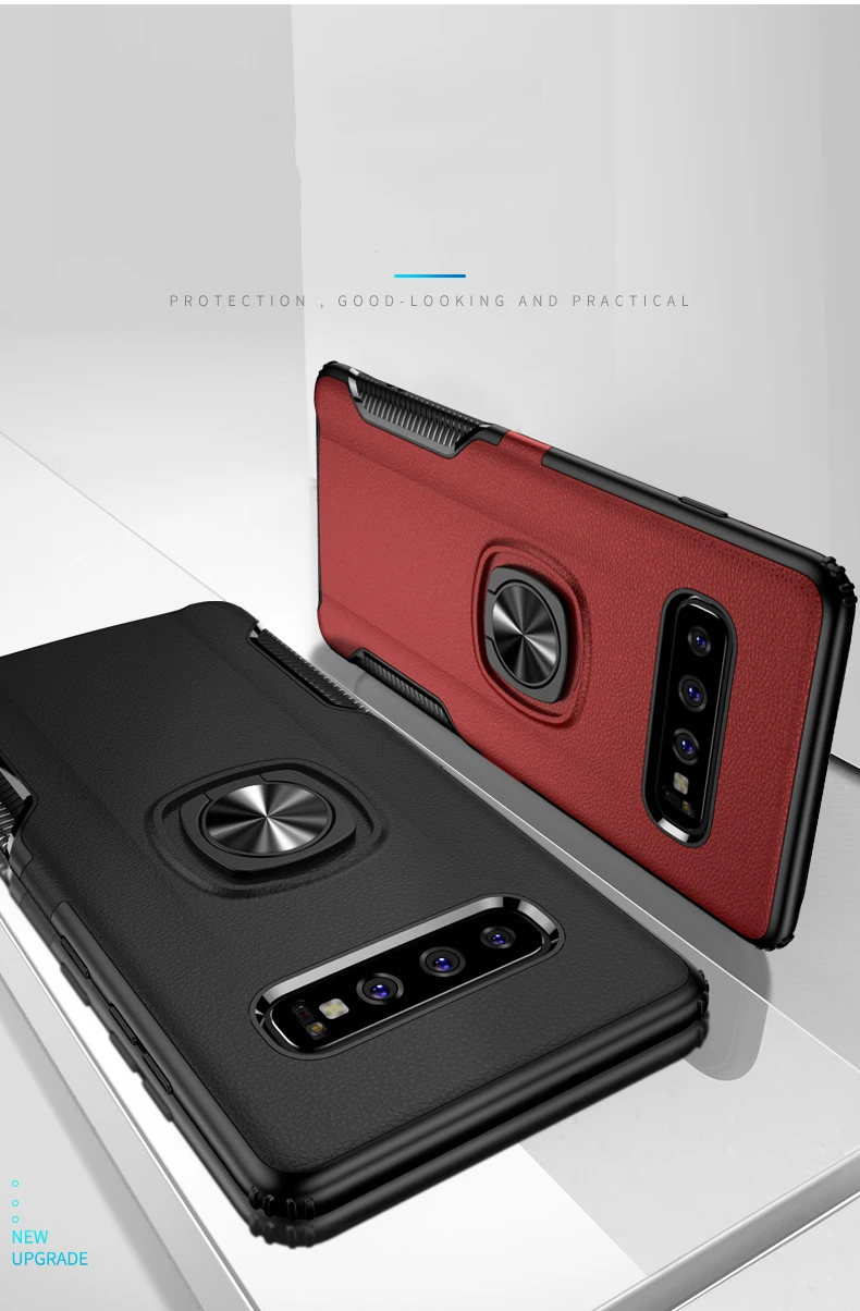 Lamorniea для samsung Galaxy S10 чехол металлическое кольцо автомобильная подставка силиконовый чехол для телефона samsung Galaxy S10 S8 S9 Plus S10E Note 8 9