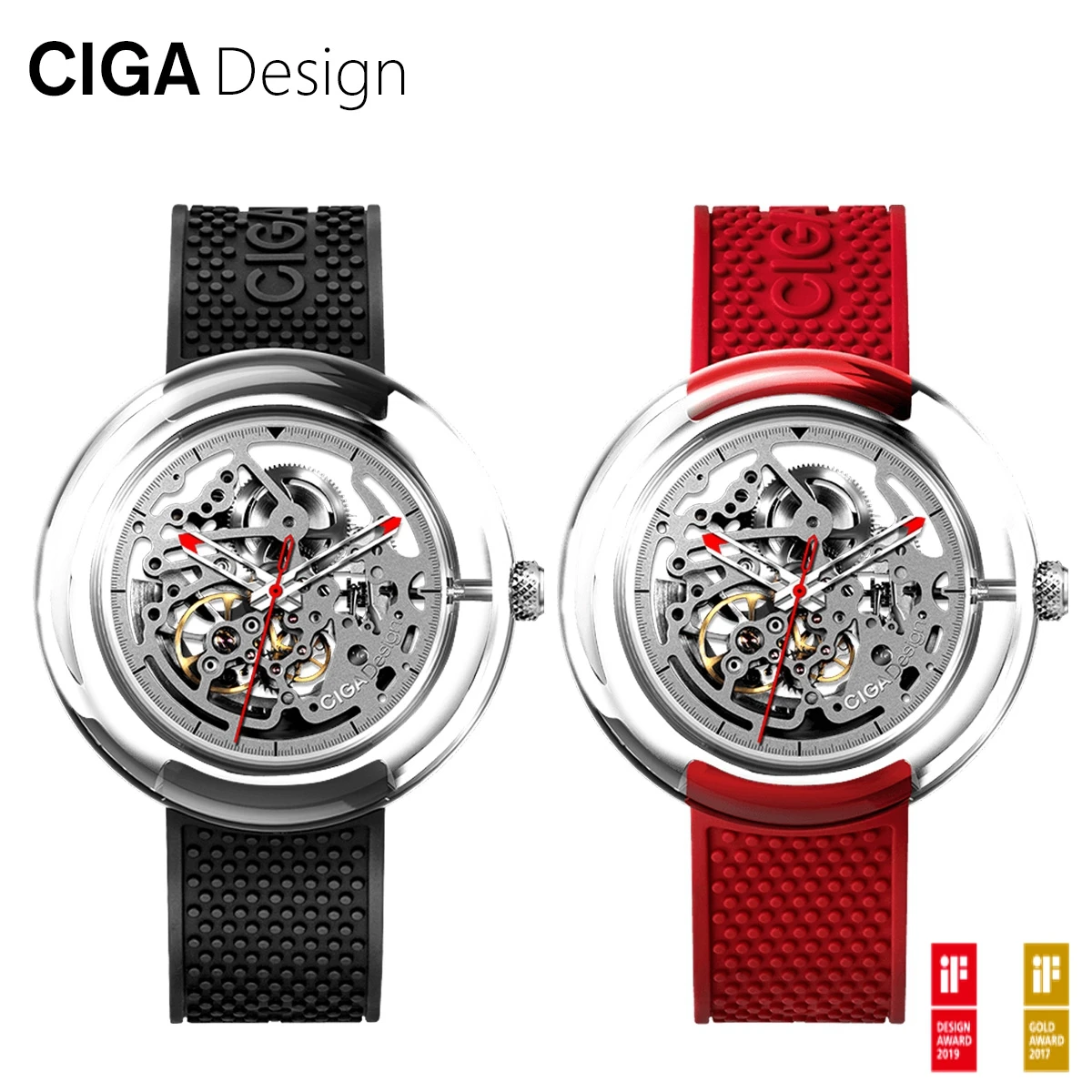 Женские Механические часы CIGA Design Серия T прозрачные полые женские механические