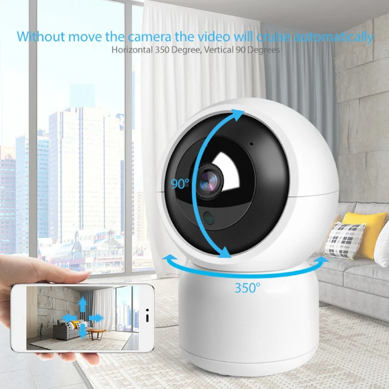 

Surveillance Camera Indoor WIFI Camera 1080P HD Night Vision 360 Celsiusamera for Alexa,Goole Home