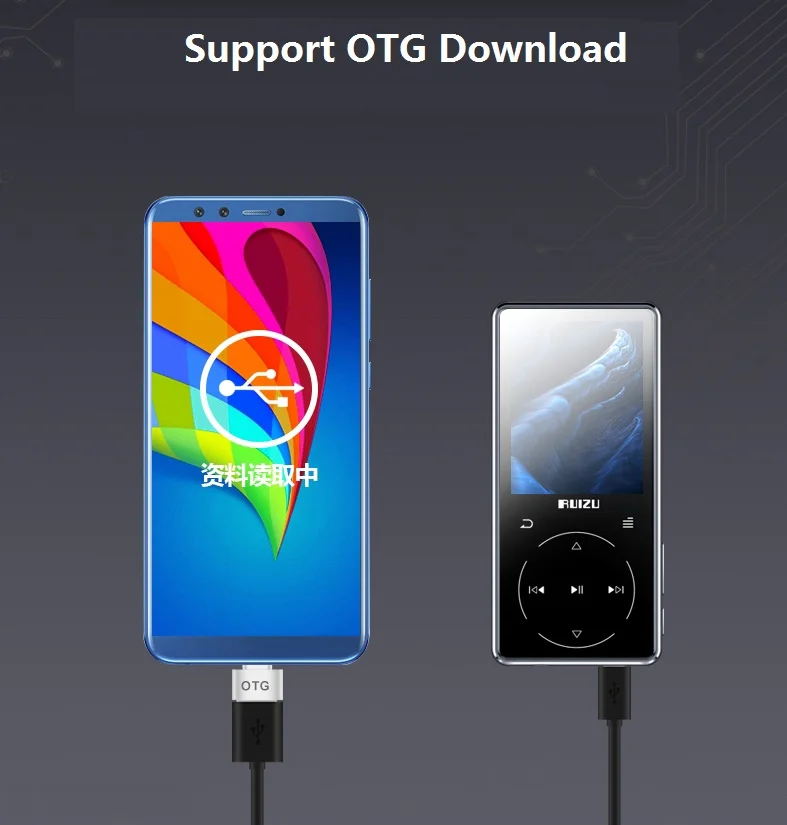 Металлический оригинальный MP3-плеер RUIZU D16 Bluetooth 2 4 дюйма 8 ГБ 32 Hi-Fi музыкальный