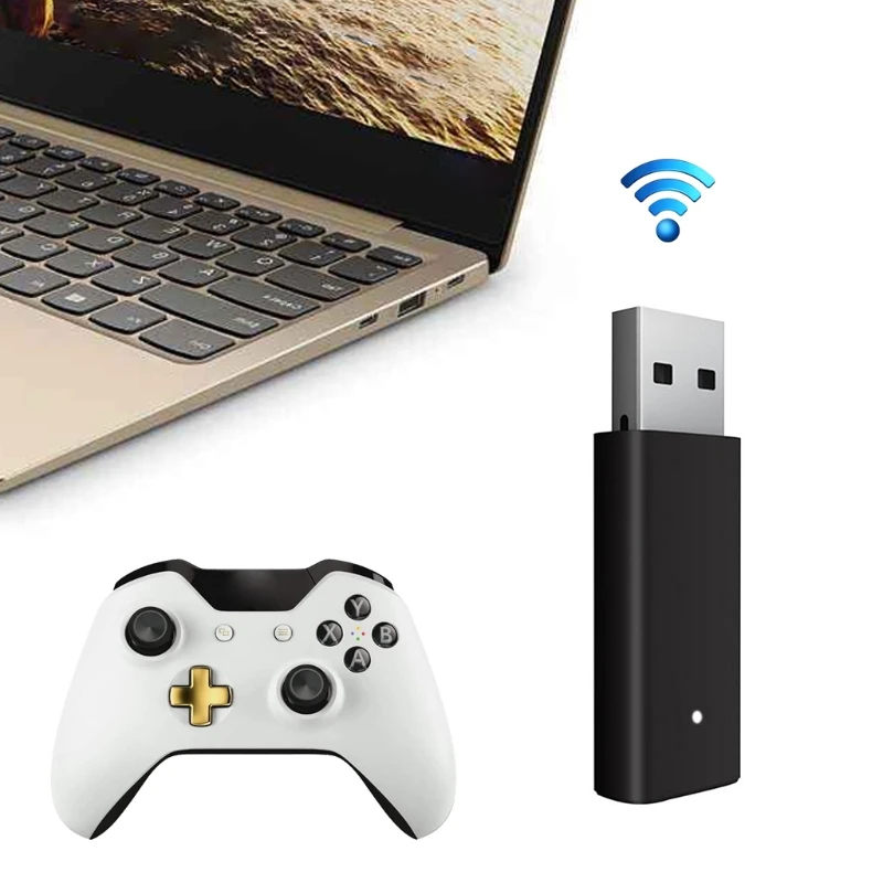 Adaptador inalámbrico de PC, receptor USB para Xbox One de segunda generación, controlador Adaptador para Windows 10, Portátiles y PC