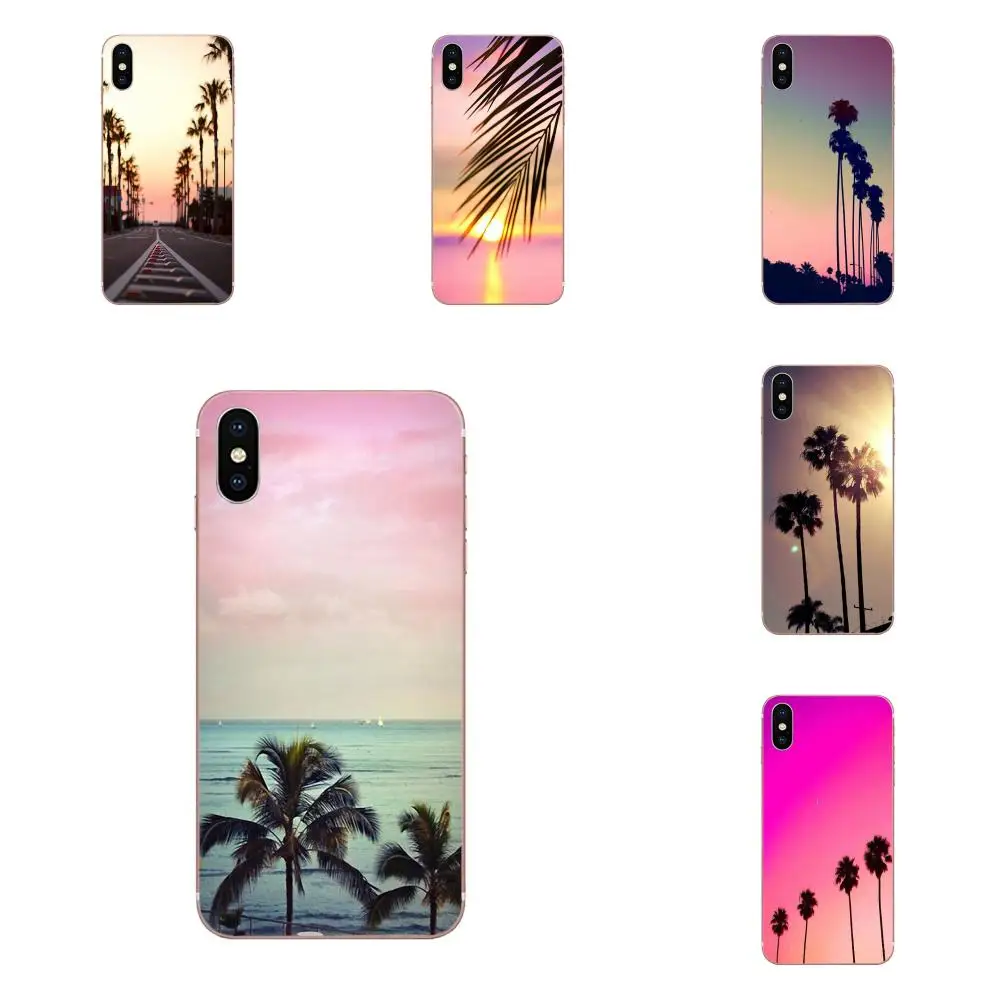 Дерево Розовый закат Калифорния Стиль милые для Huawei NOVA 2 V20 Y3II Y5 Y5II Y6 Y6II Y7 Y9 G8 G9 GR3 GR5