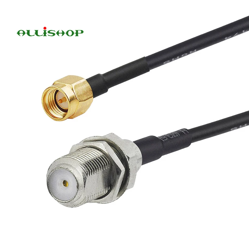 Радиочастотный кабель F мама-SMA штекер обжимной RG174 коаксиальный Соединительный RF