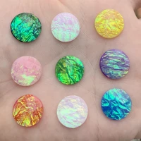 15pcs 16mm faux opal resin cabochons for bling beaded a43