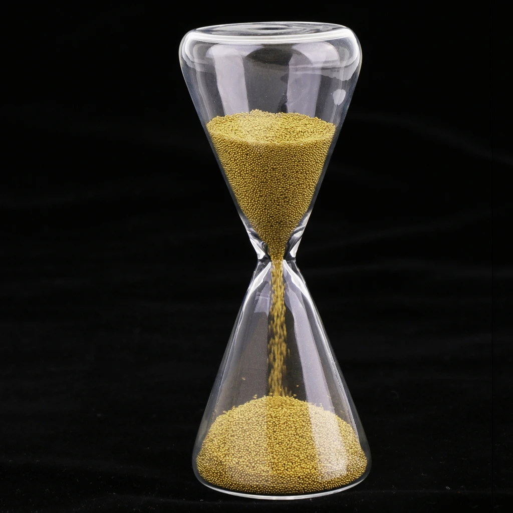 

MagiDeal 4.8 inch Unique 30 Seconds Hourglass Golden Sand Timer Time Management for Party Game Playing