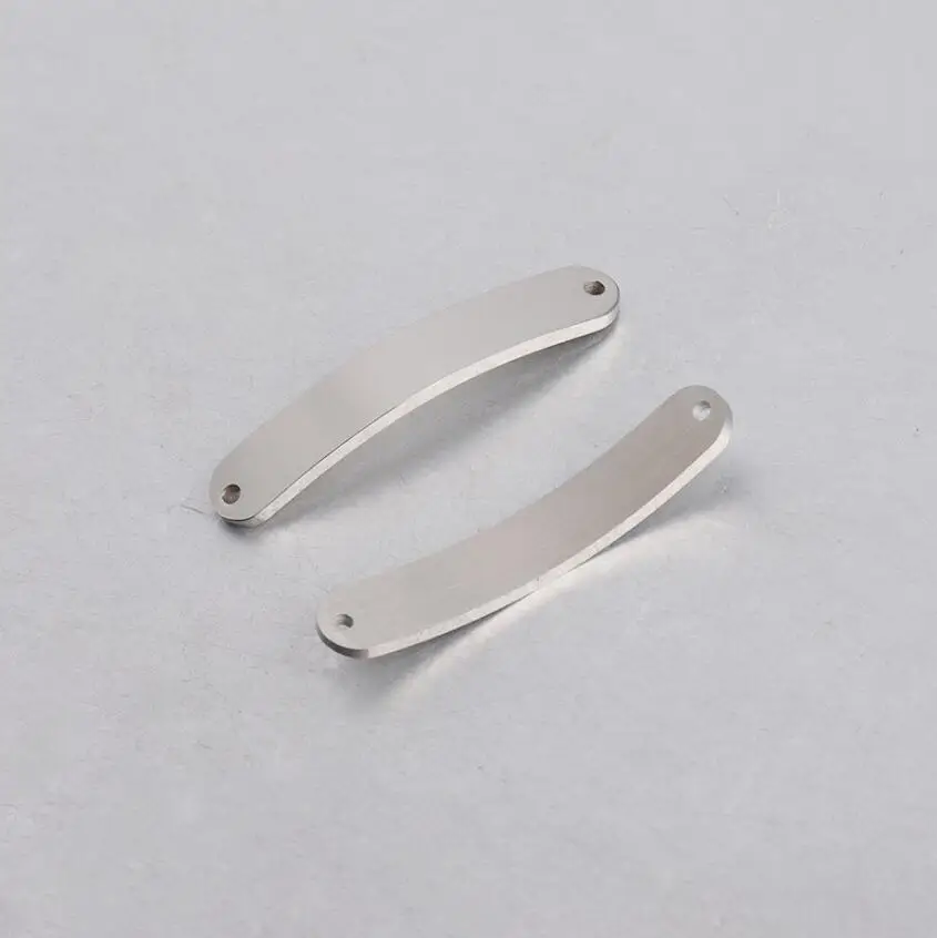 10 шт./лот зеркальная полировка из нержавеющей стали загибающаяся пустая планка