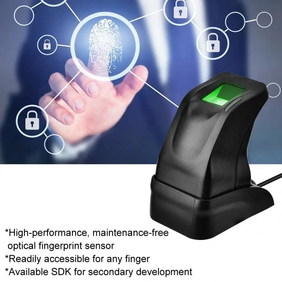 Huella dactilar ZK4500 USB сканер отпечатков пальцев Сканер сенсор для компьютера ПК дома