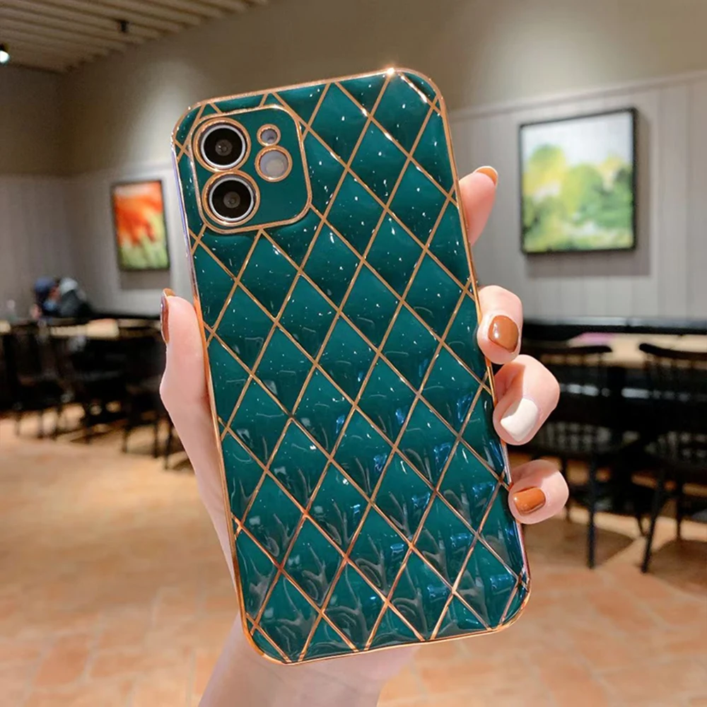 

Luxury Phone Case on For apple iPhone 7 8 Plus X XS XR MAX 11 Pro 12 Mini SE 2020 Soft Silicone Protective Back Cover for Women