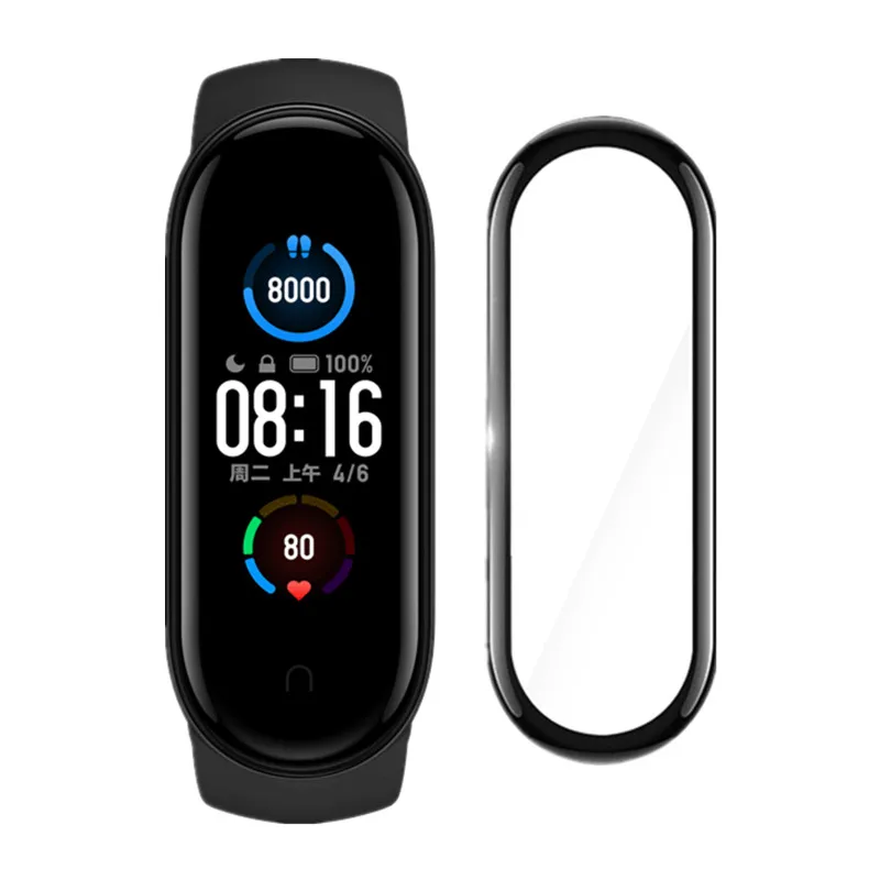 5 шт. Защитная пленка для Mi Band 4 3 Взрывозащищенная/устойчивая к царапинам защита
