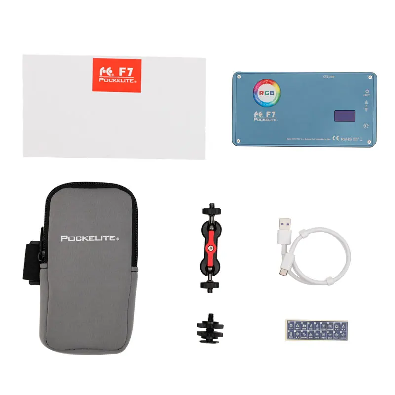 FalconEyes 12W RGB Selfie Light 500 K 9000 Портативный мини карманный на камеру свет для Youtube видео