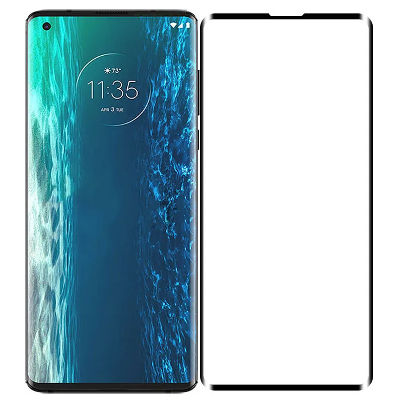 3D Arc Edge полное покрытие закаленное стекло для Motorola Moto / S + Plus Защитная пленка