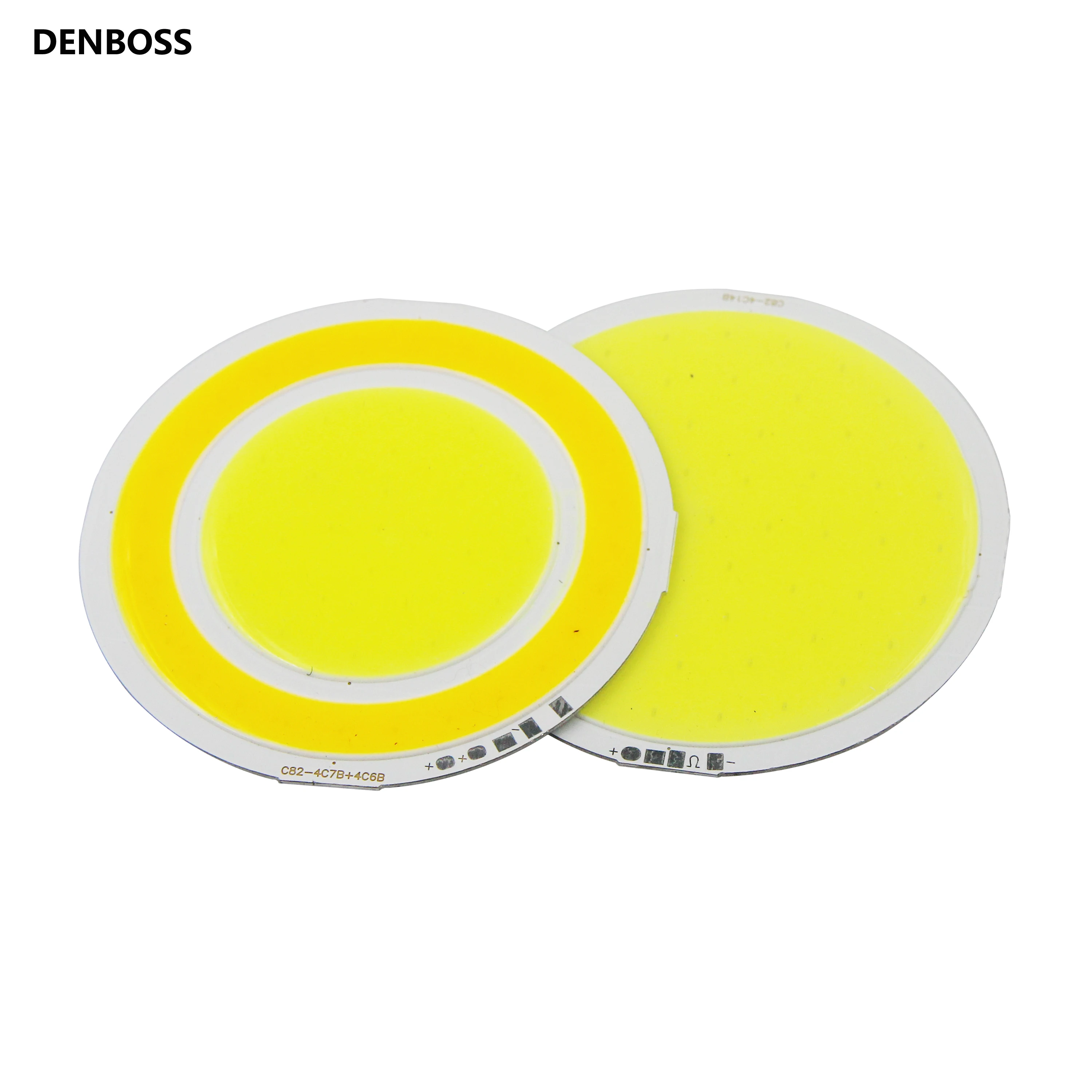 

Hot sale 82mm big panel double color round LED COB 12V 14V DC 4W Warm White FLIP LED Emitting Diode For indoor outdoor