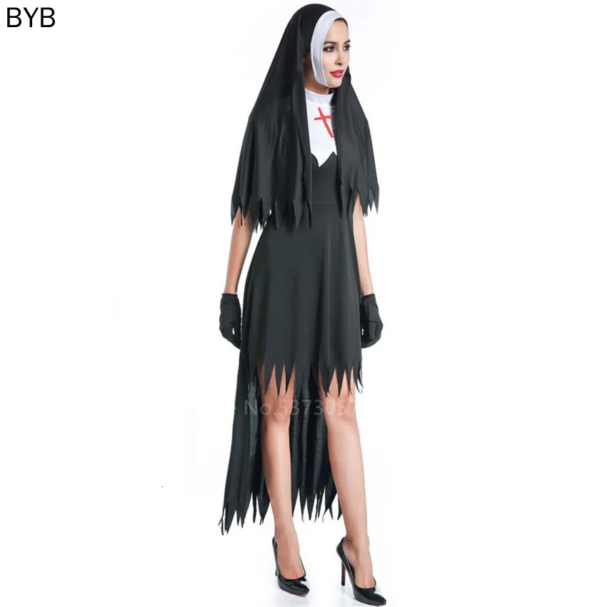 Униформа Нана пастора страшный пастор карнавальное платье на Хэллоуин модные