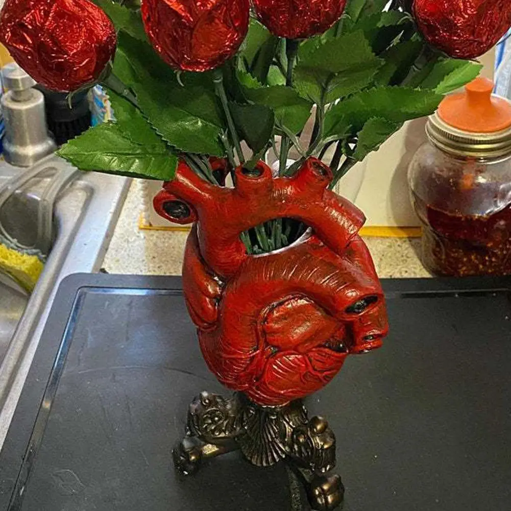 

Heart Vase Resin Ornaments Home Decorative Ornaments Resin Crafts Ornaments
