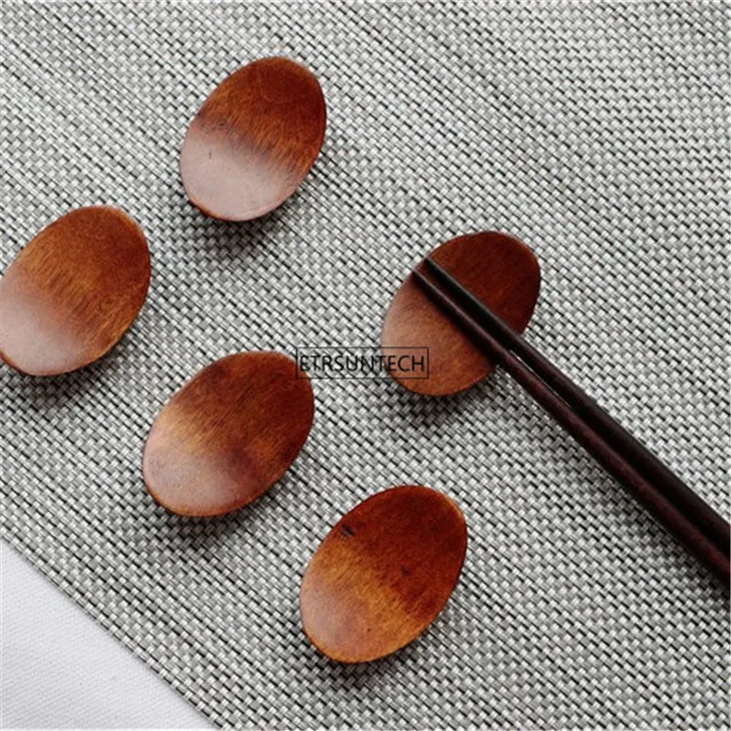 

100pcs Wooden Chopstick Stand Spoon Fork Chopsticks Holde Rest Rack Kitchen Art Craft Tableware Kitchen Tools Accessories