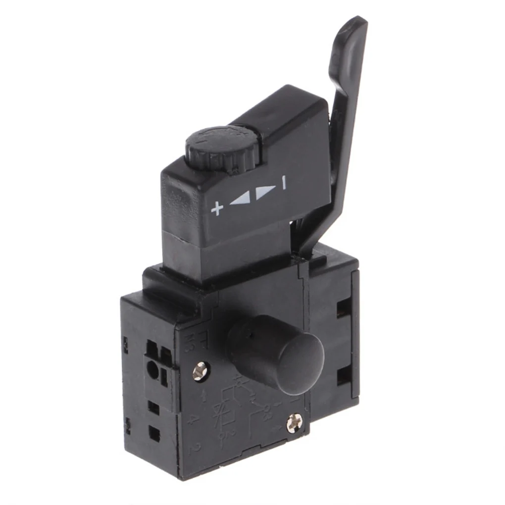 

Hand Drill Speed Regulating Forward and Reverse Switches FA2-6/1BEK SPST Lock on Power Tool Trigger Button Switch Black