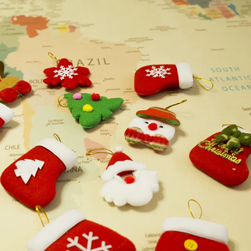 

Garden Christmas Tree Ornaments Baby Nursery Kit Vintage Small Ornaments Figurines Party Cloth Natal Decoration Crafts ZZ50XX