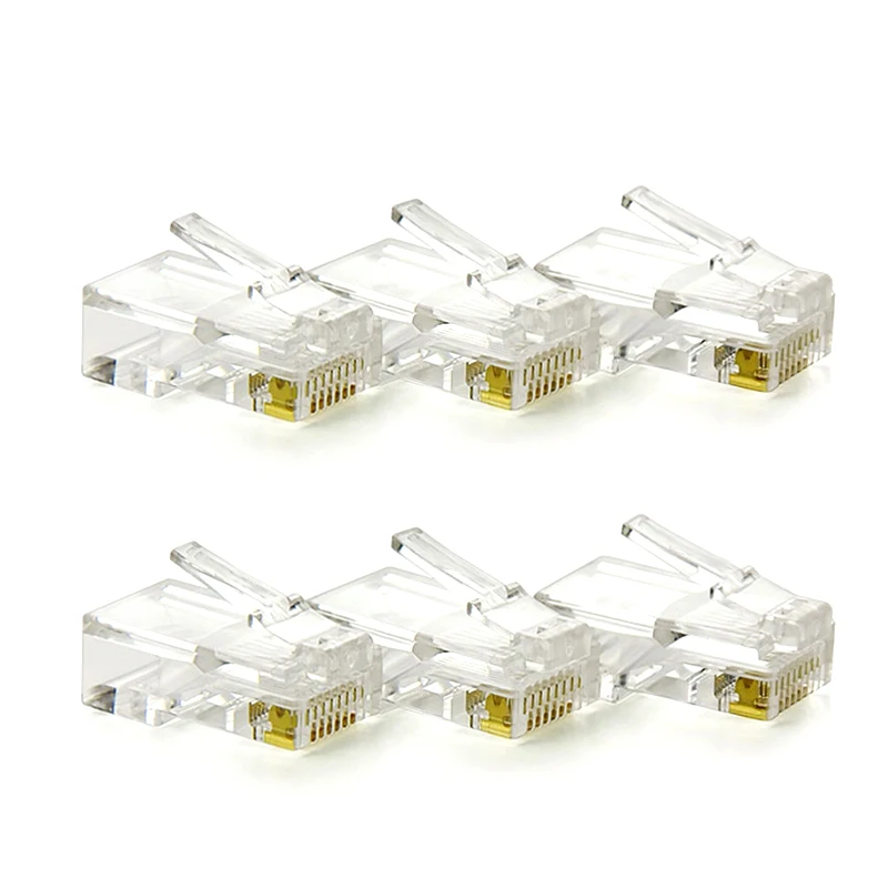 CAT5e сетевой кабель Conector Хрустальная головка Ethernet RJ45 UTP RJ 45 цифровые кабели