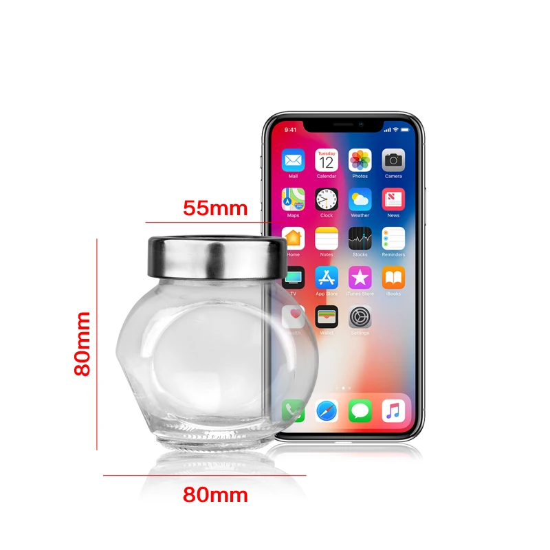 180 мл стеклянные воздухонепроницаемая банка/банка для хранения пищевых