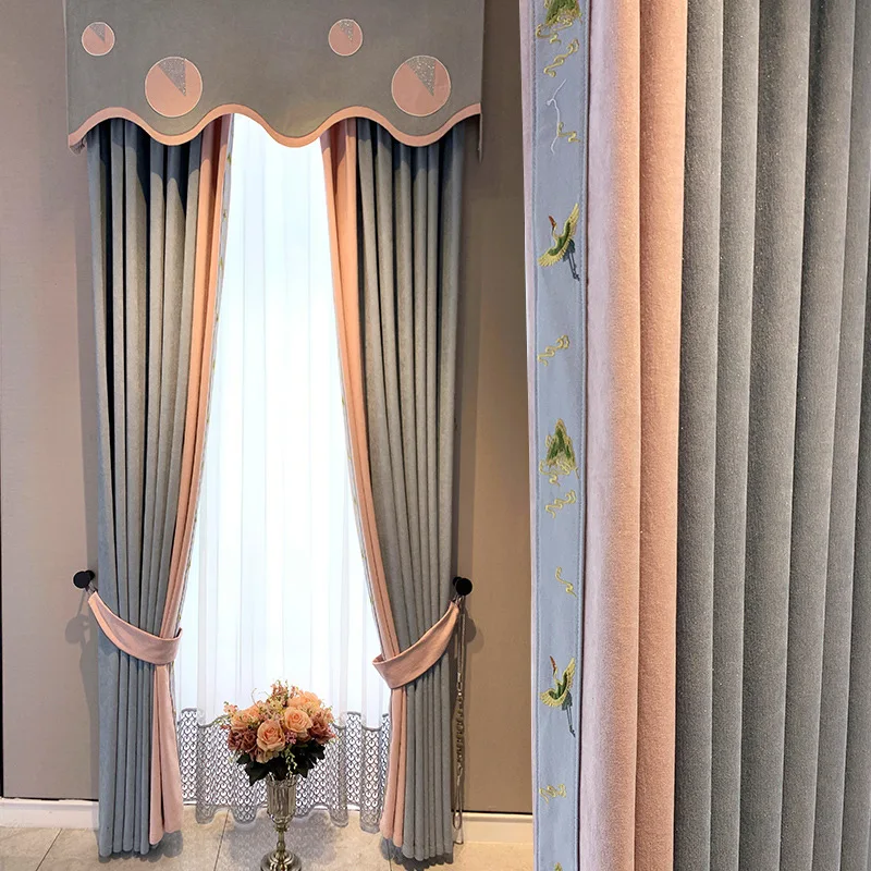 

Curtains for Living Room Blackout Fabric Modern Light Luxury Simple Style 2022 New Balcony Study Dining Room Bedroom