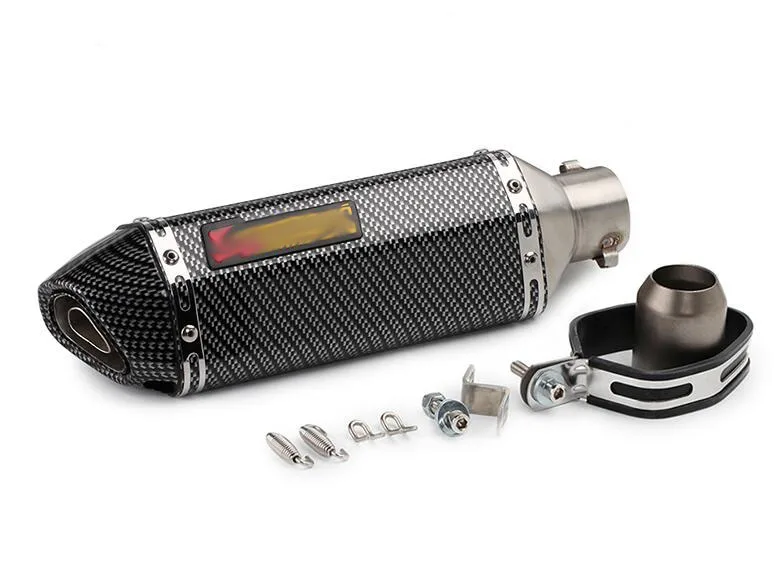 Sticker 36-51 мм Универсальный мотоцикл Akrapovic выхлопная Модифицированная глушитель труба скутер питбайк грязь Мотокросс для Yamaha R1 ER6N CBR250R - Цвет: Sticker