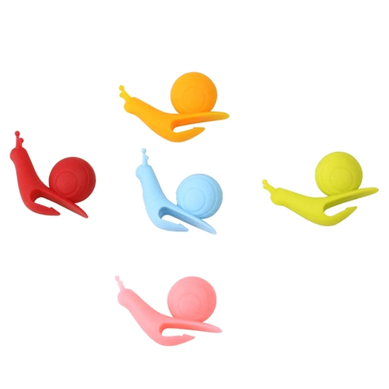 

6 Pcs/set Snails Wine Glass Labels Drinking Label Glasses Marker Silicone Tea Mug Cup Of Tea Bag Glass Markers