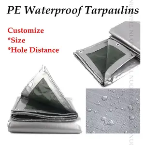 Индивидуальный размер 0,32 мм PE брезент Непромокаемая ткань двусторонний солнцезащитный брезент водонепроницаемый легкий брезент Ультрафиолетовый брезент