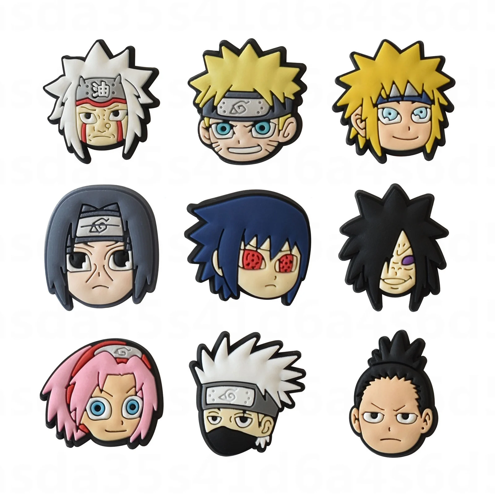 Crocs Подвески Narutos Anime Мультяшные искусственные украшения искусственная кожа из