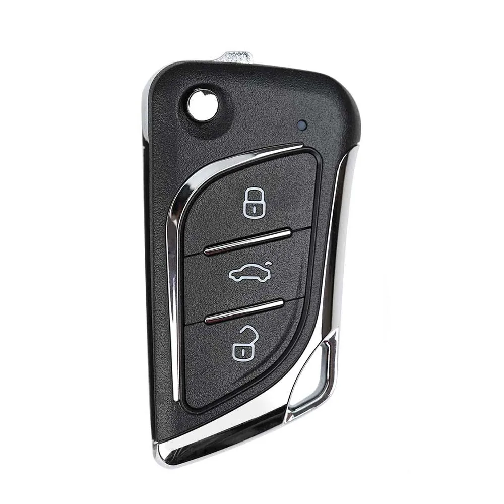 

10PCS/LOT XKLKS0EN LEI.KSS Style(Chrome-plating) Universal Remote Key 3 Button