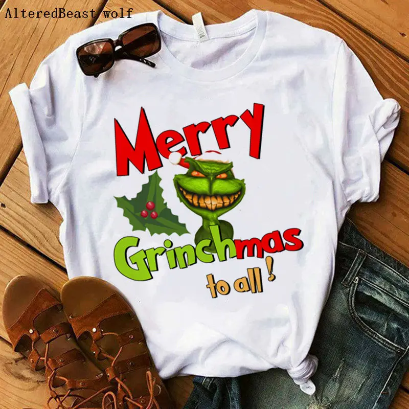 as picture Drink Up Grinches новогодние майки для женщин, подарок, слоган, красные, модные, гранж, вечерние, стильные, эстетические, Забавные футболки, цитата, готика, футболки - Цвет: as picture
