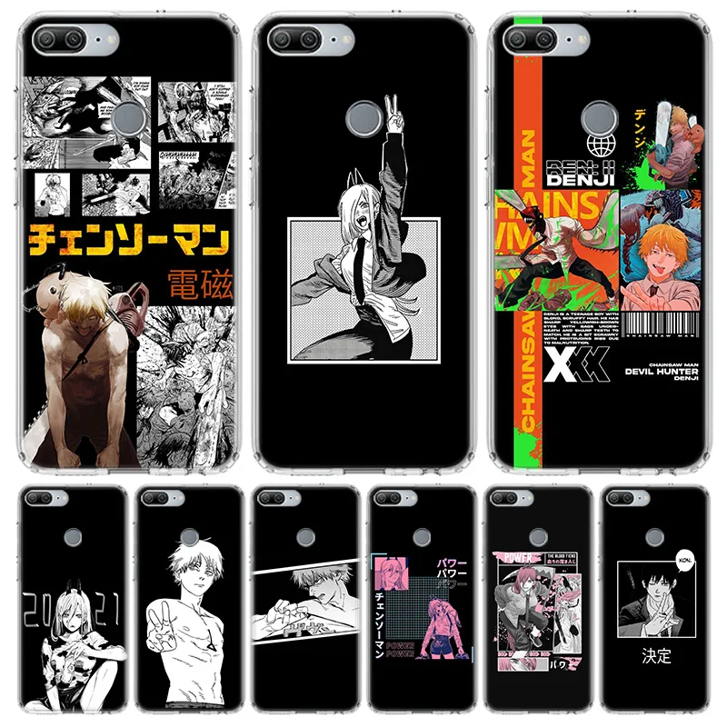 

Chainsaw Man Manga Phone Case For Huawei Y5 Y6 Y7 Y9 2019 Y9S For Honor 10 Lite 20 Pro 9 10i 20i 7A 8X 8S 8A 9X Cover Funda