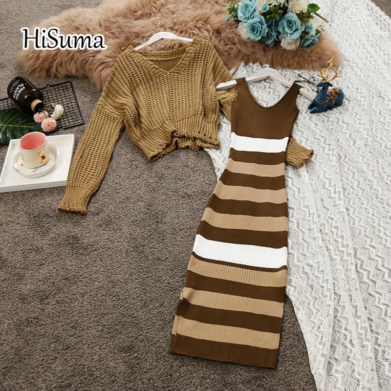 Осень зима 2020 новинка женский свободный свитер с длинным рукавом и V образным