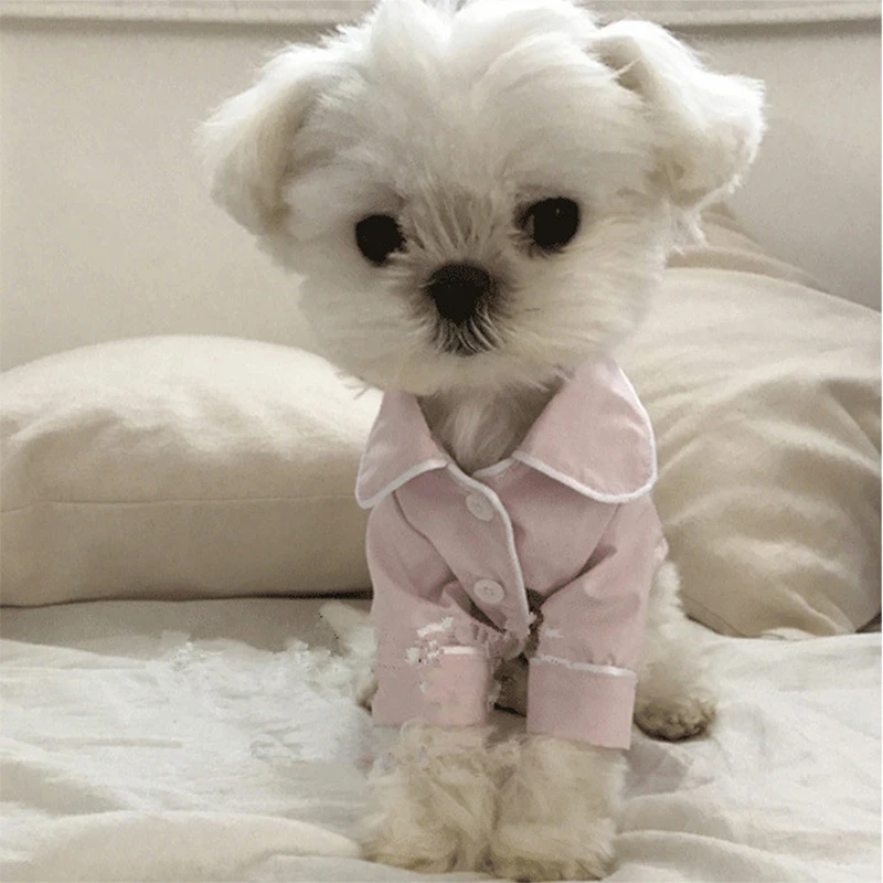 Уютная пижама для собак зимний комбинезон животных одежда маленьких средних