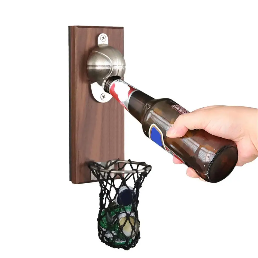 

Magnetic Metal Bottle Opener Innovative Versatile Fridge Magnets Shot Opener Sticker Beer Bottle Opener Basketball Hoop Cap