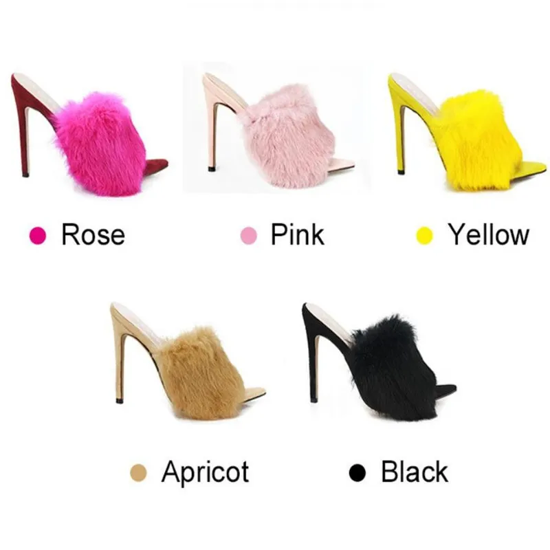 Новинка 2020 года Яркие сандалии в европейском стиле Роскошные Тапочки их меха под