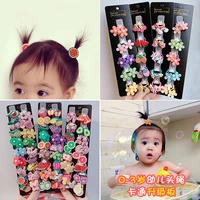 10pcs a set of infants and young children baby tie small pull hair ring thumb head rope childrens hair accessories rubber band