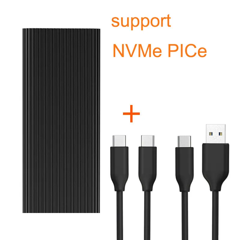 Black for NVMe Blueendless SSD M2 PCIe NVMe/NGFF Тип C к USB 3,1 чехол 2,5 'алюминиевый внешний корпус для хранения USB жесткий диск Caddy Box - Цвет: Black for NVMe