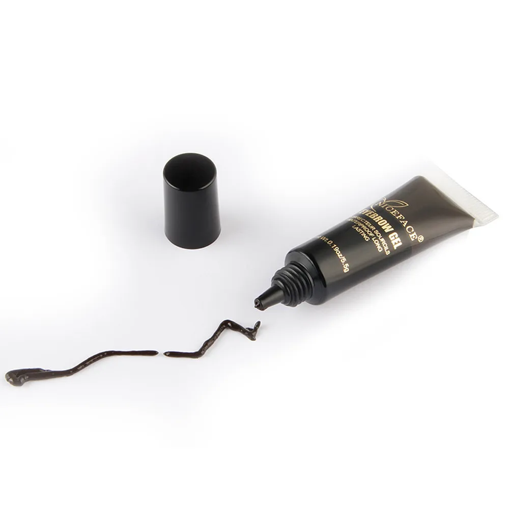 Макияж для ресниц бровей тату гель водостойкий стойкий макияж + кисть набор