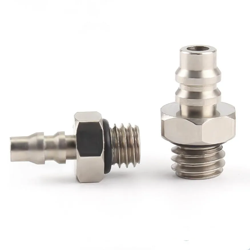 

5pcs M3 M4 M5 M6 1/8" BSP Male Thread Mini Air Pneumatic Barbed Pipe Fitting Coupling Connector Adapter