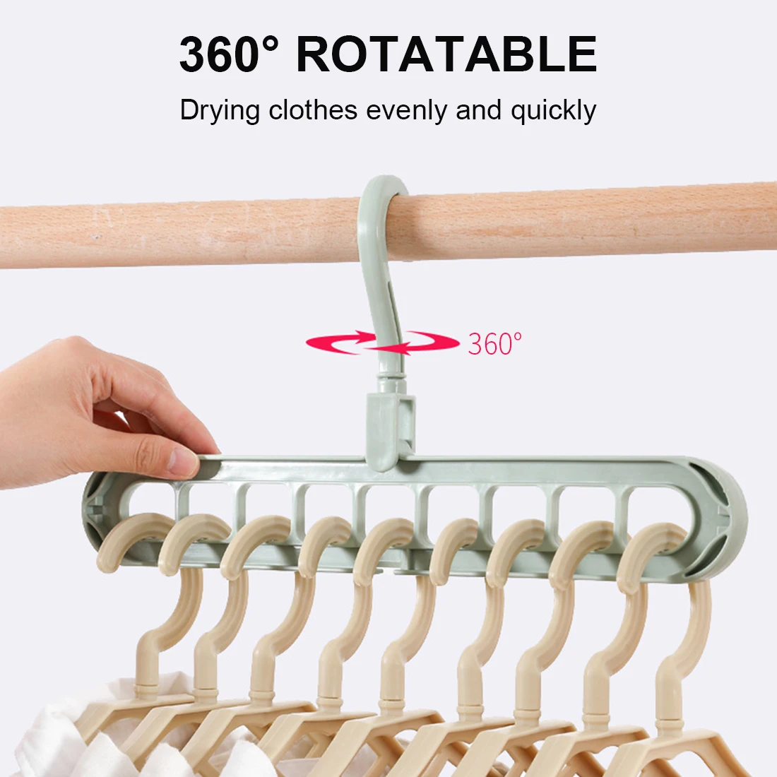 

1pcs Magic Multi-port Support hangers for Clothes Drying Rack Multifunction Plastic Clothes rack drying hanger Storage Hangers