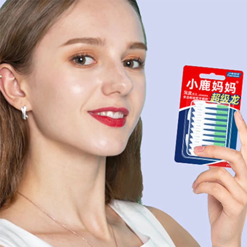 40 шт. силиконовых кейсов межзубная щетка пополнения зубов множество цветов на