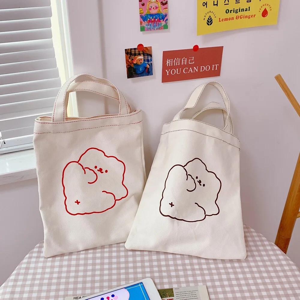 Bentoy корейская модная сумка через плечо с медведем Холщовая Сумка для девочек