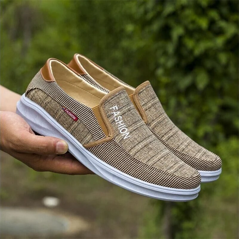 Marlisasa Zapatos Hombre Мужская модная Высококачественная Нескользящая серая парусиновая